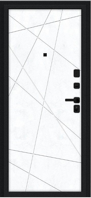 Товар Дверь Браво Граффити-5/SBlack Букле черное/Snow Art DIS007410