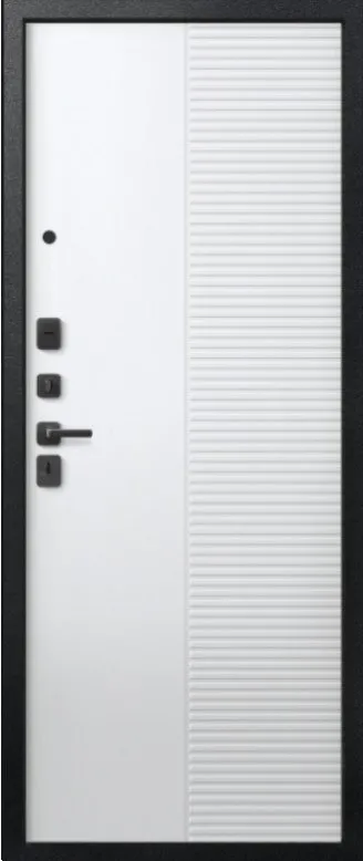 Товар Дверь V-18 Черный муар + Кашемир графит - Кашемир Белый DIS007358